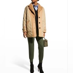 10 Crosby Derek Lam Tan Quilted Jacket